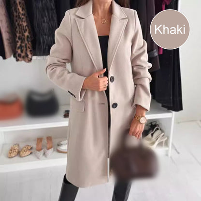 🌷New for autumn✨Women’s Elegant Tailored Long Coat