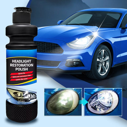 Automotive Headlight Restoration Polish Fluid