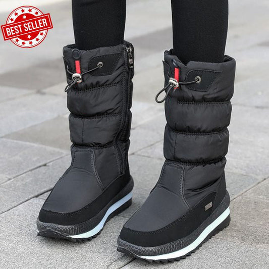 Bottes de neige antidérapantes en fausse fourrure imperméables de qualité supérieure pour femmes